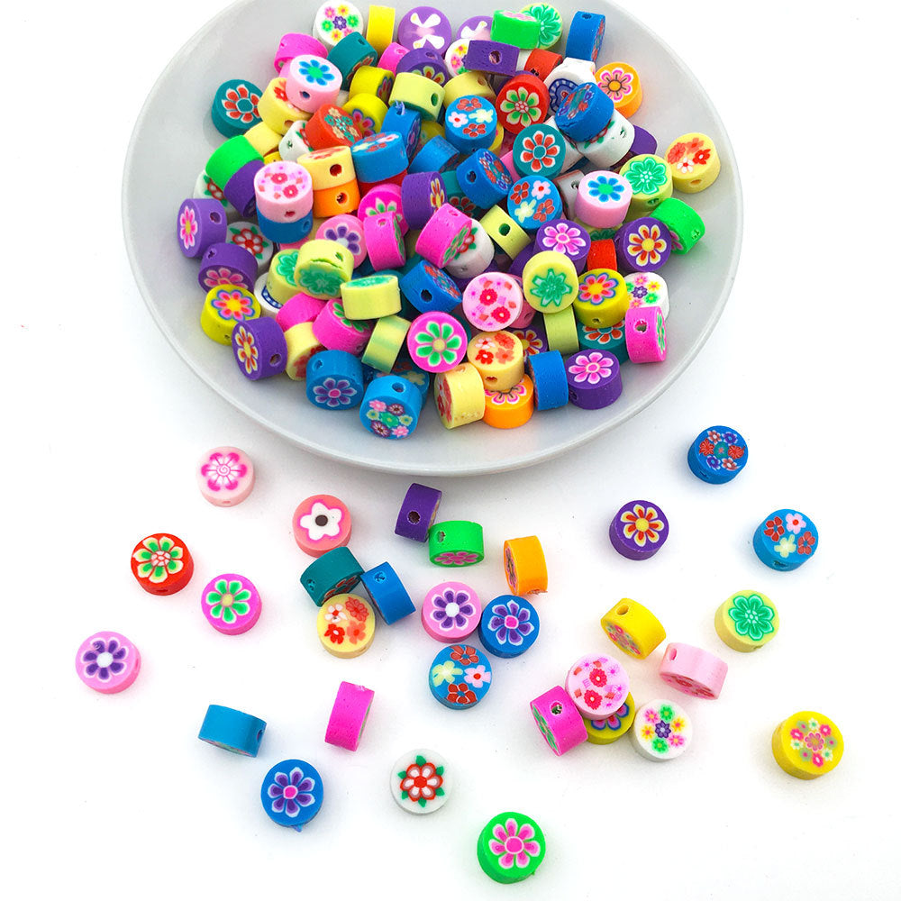 Wholesale 100PCS/Pack Fruit Soft Pottery Beads 9mm Bracelet Accessories